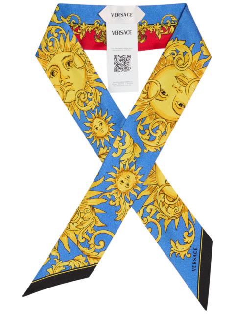 VERSACE Versace Printed Silk-twill Bandeaux