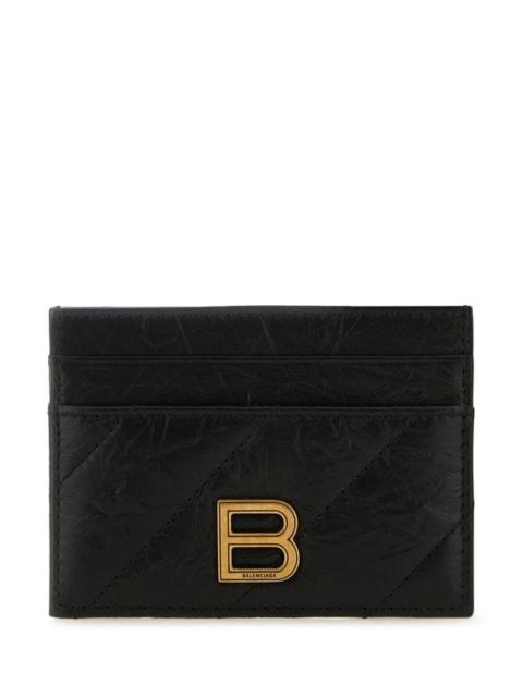 Balenciaga Woman Black Leather Card Holder