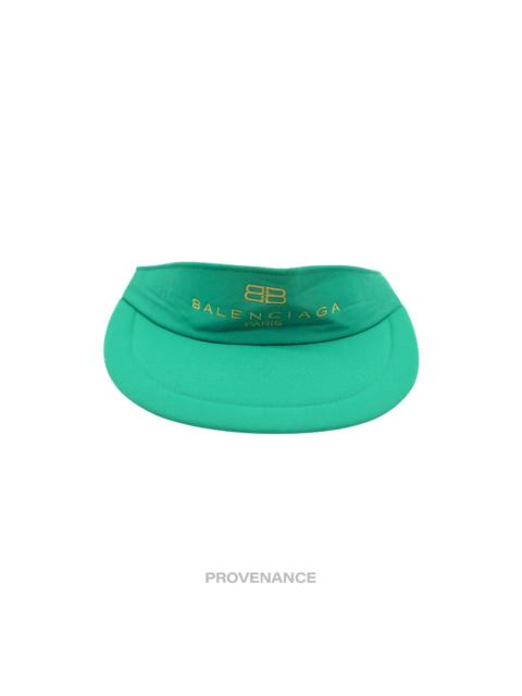 BALENCIAGA Balenciaga BB Logo Embroidered Visor - Green Vintage NOS