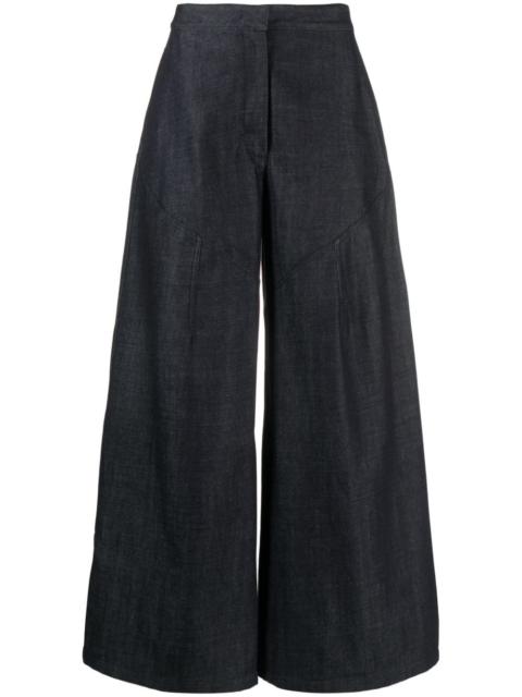 Jil Sander cropped wide-leg trousers