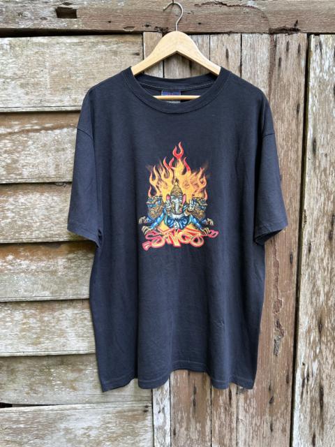 Other Designers Vintage 90's Jnco " Flaming Buddha " Street Tshirt