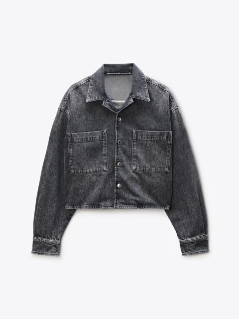 Alexander Wang Cropped Long Sleeve Shirt
