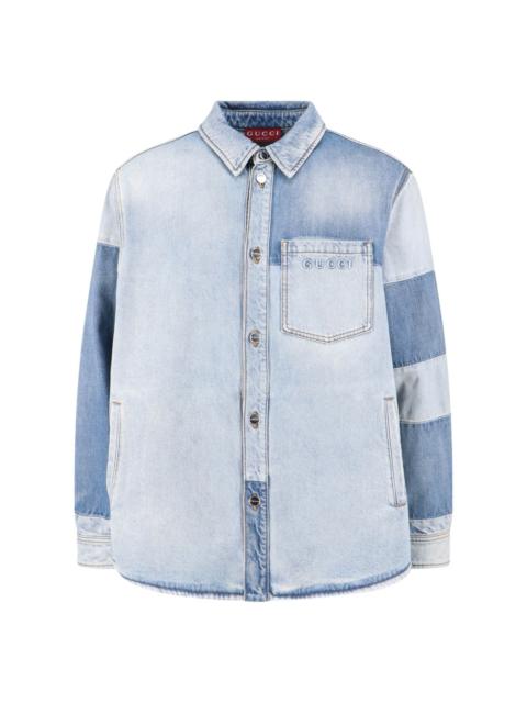 GUCCI DENIM LOGO SHIRT