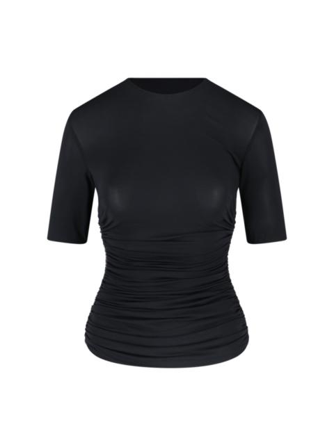 Alaïa DRAPED VISCOSE T-SHIRT