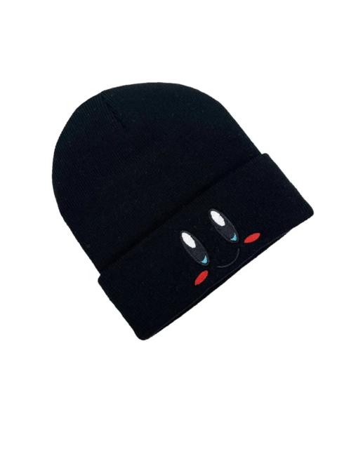 Other Designers Y2K Anime Black Kirby Star Beanies Winter Warm Hat Cute Embroidery Cap Adult Kid