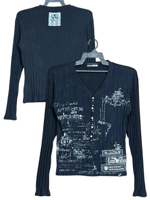 Other Designers PUNK🔥Japanese brand IN THE ATTIC half button l/s tee shirt