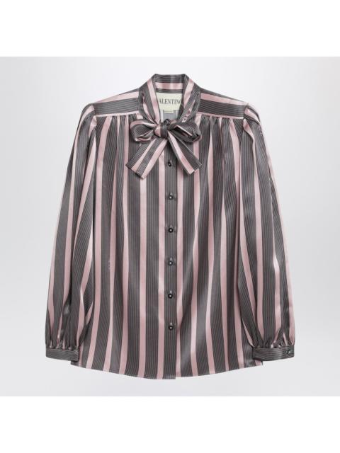 Valentino Valentino Striped Crepe De Chine Shirt Women