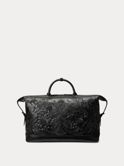 RRL by Ralph Lauren Hand-Tooled Leather Weekender Bag