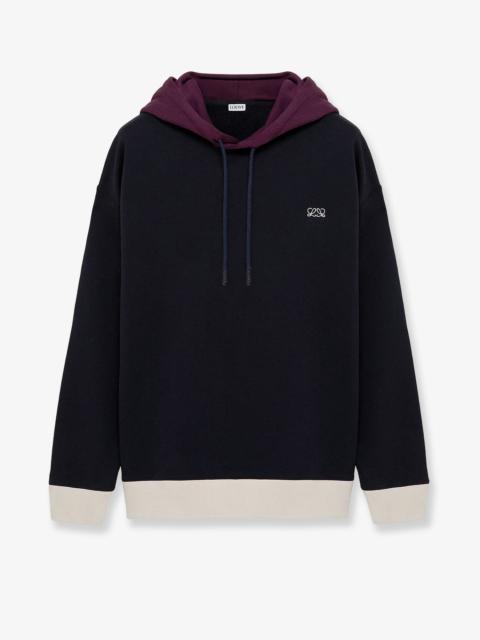 Loewe Loewe Cotton Hoodie Blue Men