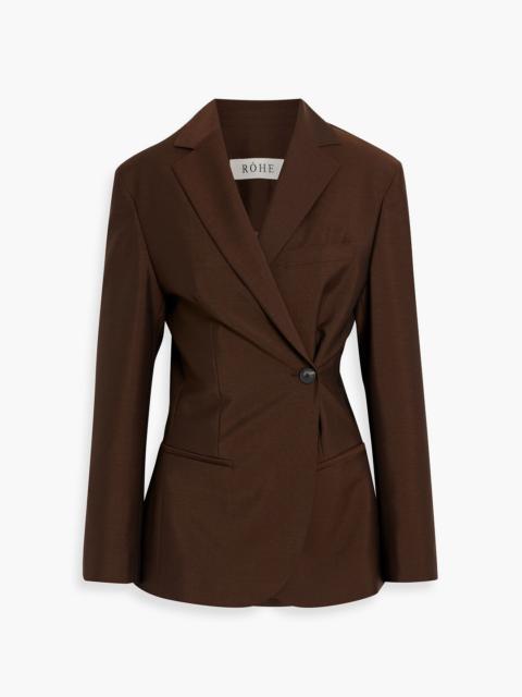 RÓHE Double-breasted wool and mohair-blend blazer