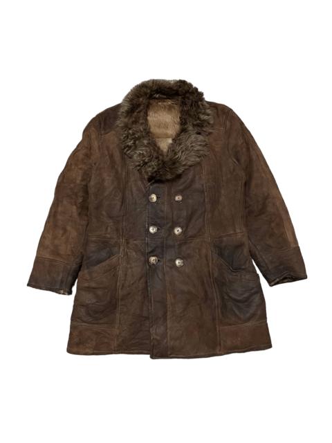 Other Designers Vintage Vera Pelle Shearling Leather Jacket