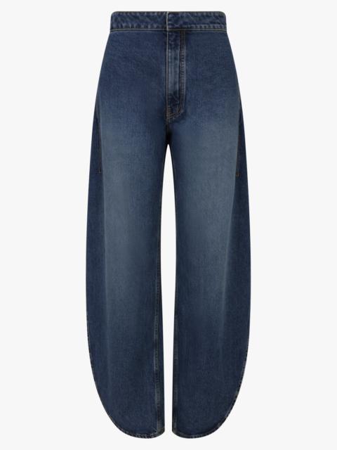 Alaïa PETAL ROUND FIT DART JEANS | WASHED BLUE