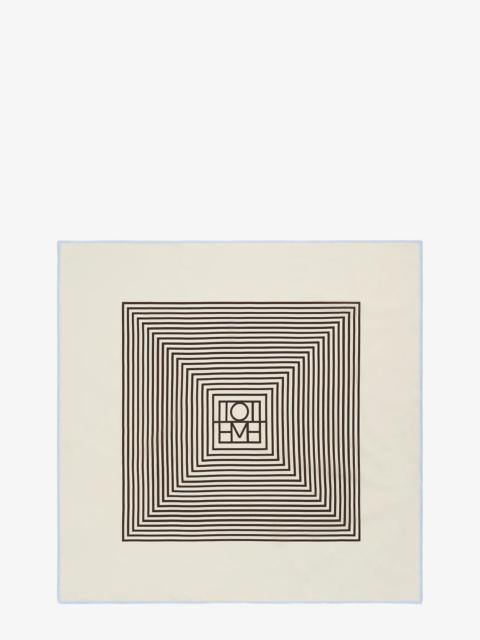 TOTEME Toteme Centered Monogram Silk Foulard