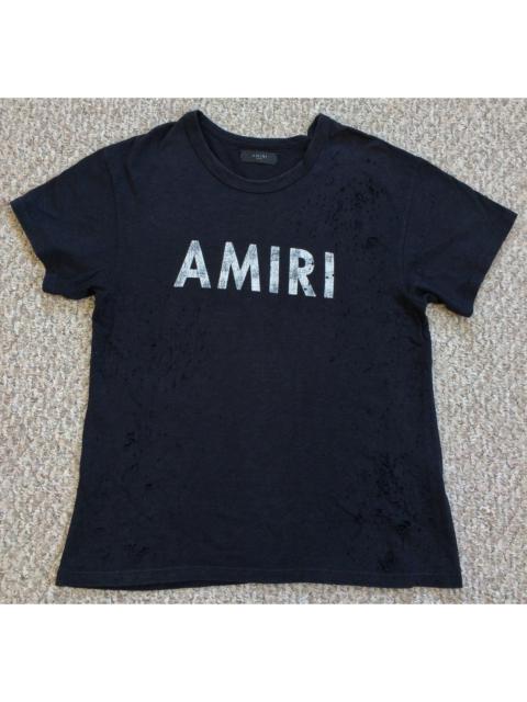 AMIRI Amiri Oversized Distressed Shotgun Logo Tee