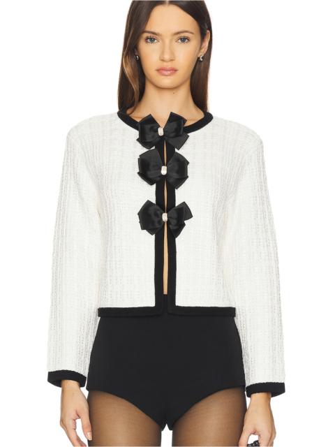 Alice + Olivia Alira Bow Cardigan