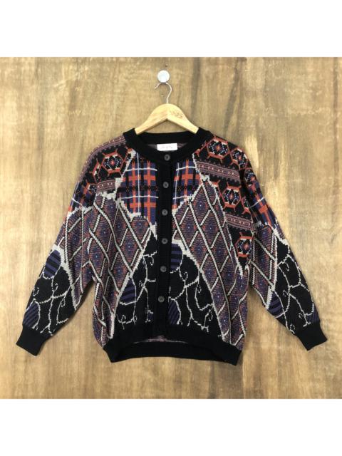Other Designers Cardigan - Pattern Knit Sweater Cardigan