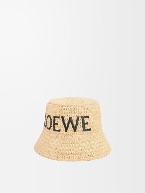 Loewe Bucket hat in raffia