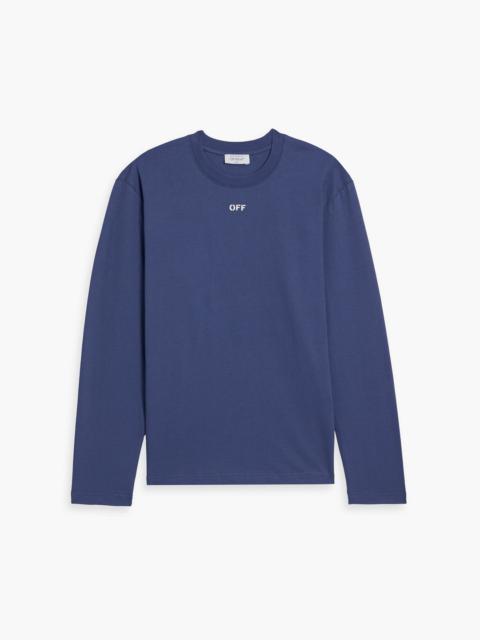 Off-White Printed cotton-jersey T-shirt