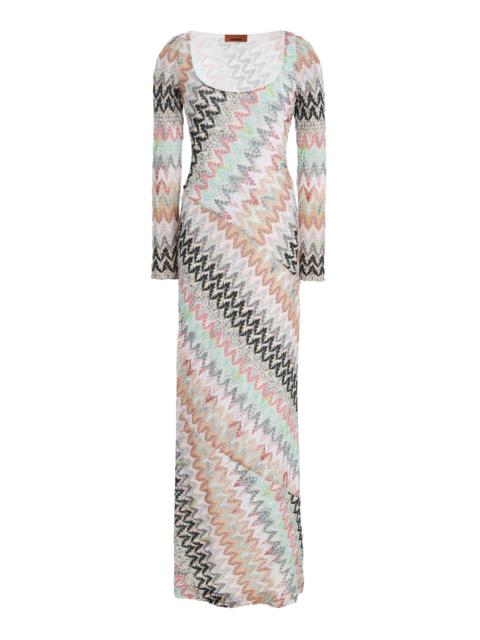 Missoni Metallic Knit Maxi Dress multi