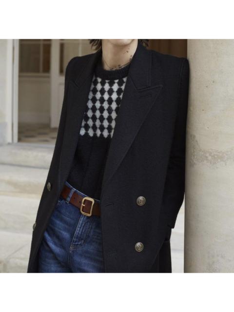 Saint Laurent Double Breasted Overcoat