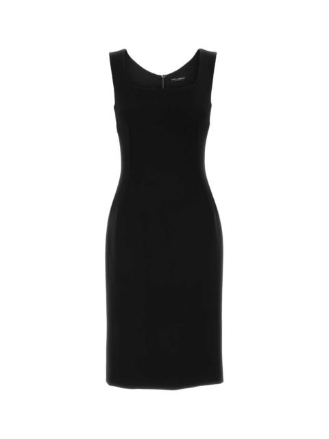 Dolce & Gabbana Dolce & Gabbana Women Black Wool Dress