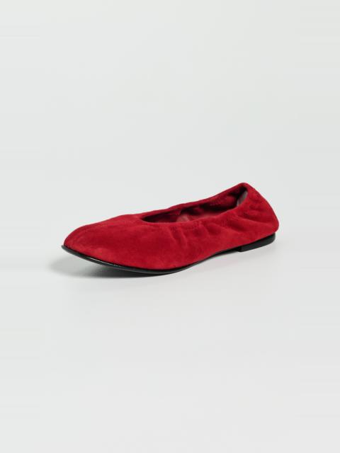 SIMKHAI Danna Soft Elasticized Suede Ballet Flats