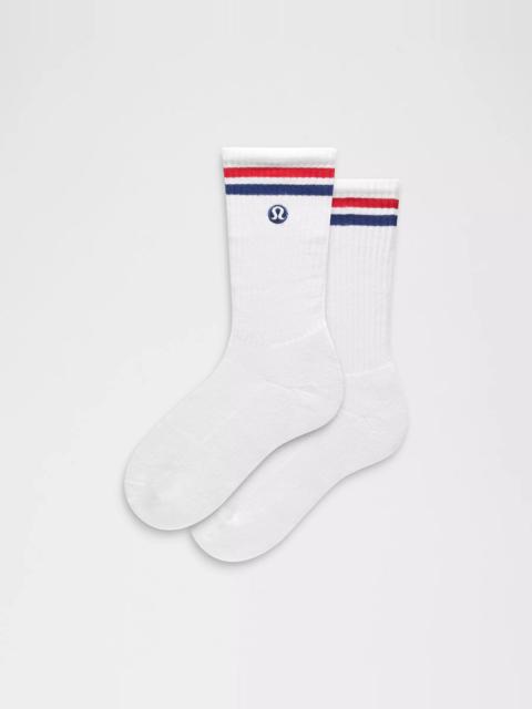 lululemon Unisex Daily Essential Crew Socks *Stripe