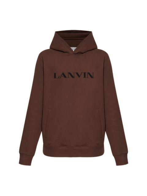 Lanvin LOGO-EMBROIDERED HOODIE