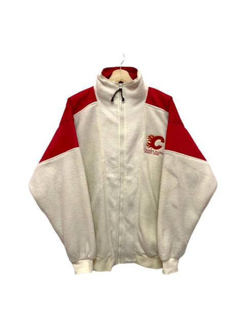 Other Designers NFL - VINTAGE CALGARY FLAMES HOCKEY CLUB CANADA ZIPPER JACKET