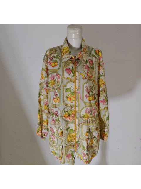 FERRAGAMO Vintage Salvatore Ferragamo Poly Full Print Fruit Jacket
