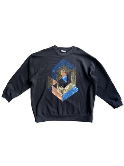 Dries Van Noten Sequin Oversize Sweater Fit Large