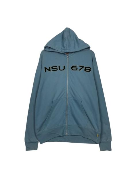Other Designers Japanese Brand - NSU 678 Big Logo Zipper Hoodie Sweatshirt #3585-C164