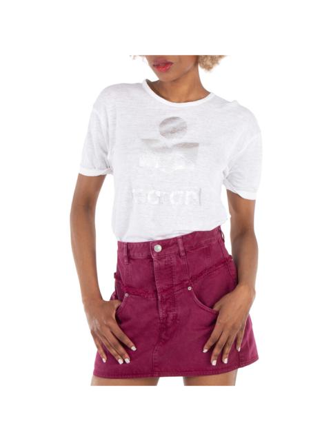 Isabel Marant Étoile Isabel Marant Etoile Koldi Linen Logo T-Shirt