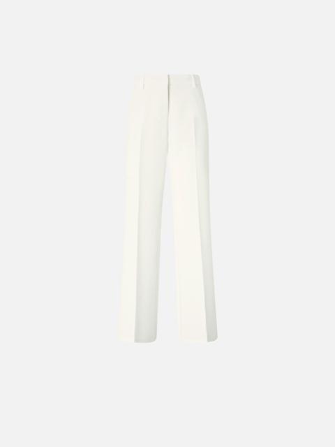 PINKO TROUSERS IN CANVAS WITH PRESSED PLEAT DETAIL