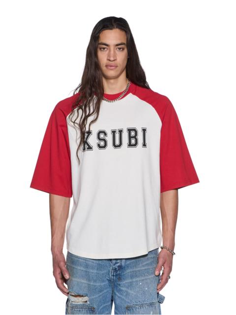 Ksubi 99 BIGGIE RAGLAN SS TEE RED