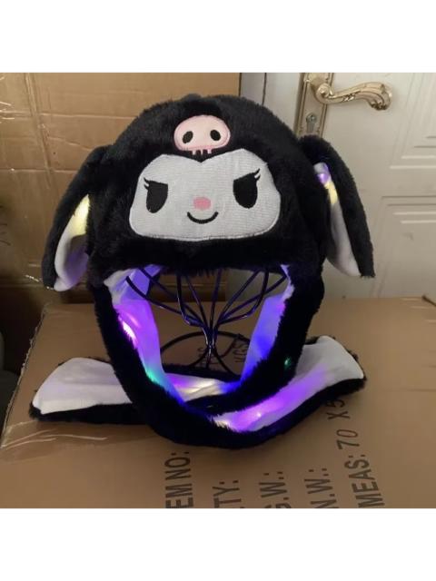 Other Designers Led Light Kuromi Cap Glowing Plush Ear Move Hat Anime Cartoon Jumping Up Ear