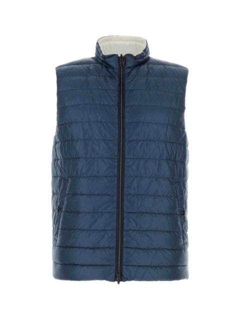 Herno Herno Men Blue Nylon Reversible Down Jacket
