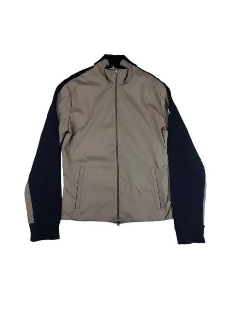Moncler Vintage moncler wool + nylon zipper jacket