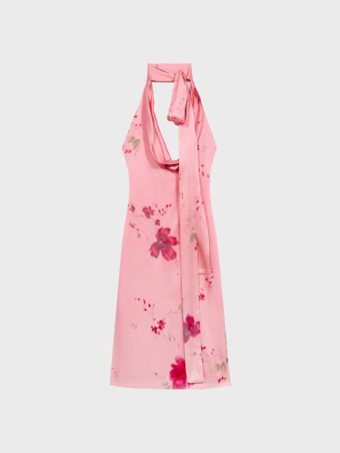 Blumarine ROSES PRINT SILK DRESS