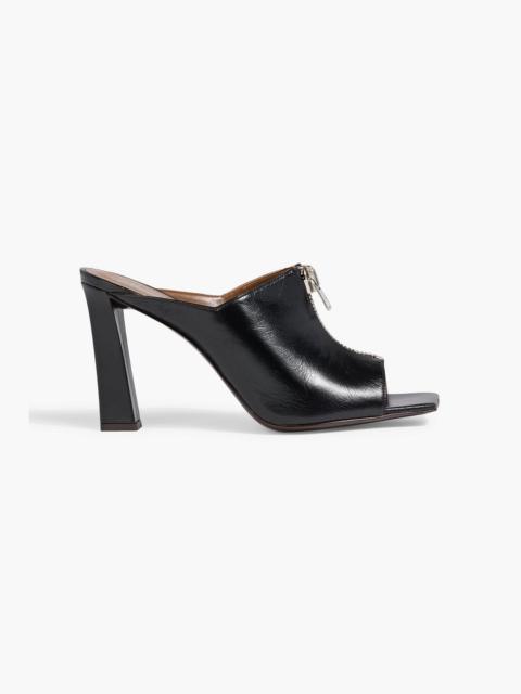 Giuseppe Zanotti Oraine 90 zip-detailed leather mules
