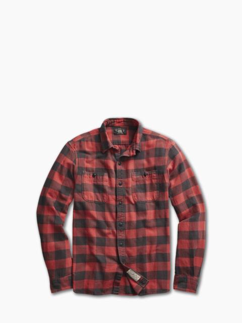 RRL by Ralph Lauren RRL FARRELL PLAID TWILL WORKSHIRT RED/BLACK