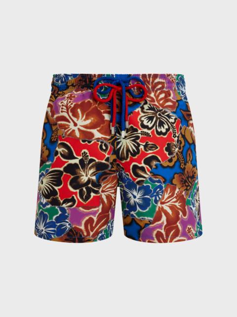 Vilebrequin Men Swim Trunks Hawain Patchwork - VBQ x Palm Angels