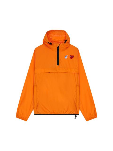 Comme des Garçons PLAY UNISEX K-WAY ANORAK - ORANGE
