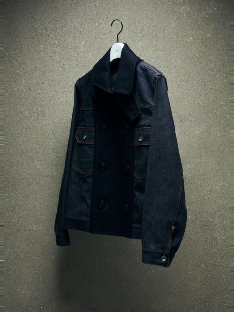 sacai Denim x Wool Melton Jacket
