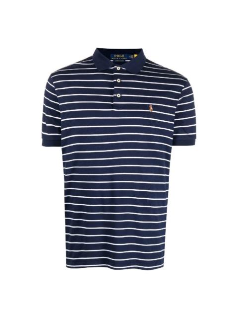 Polo Ralph Lauren Polo Ralph Lauren Logo Motif Stripe Pattern Polo Shirt, Size X-Large