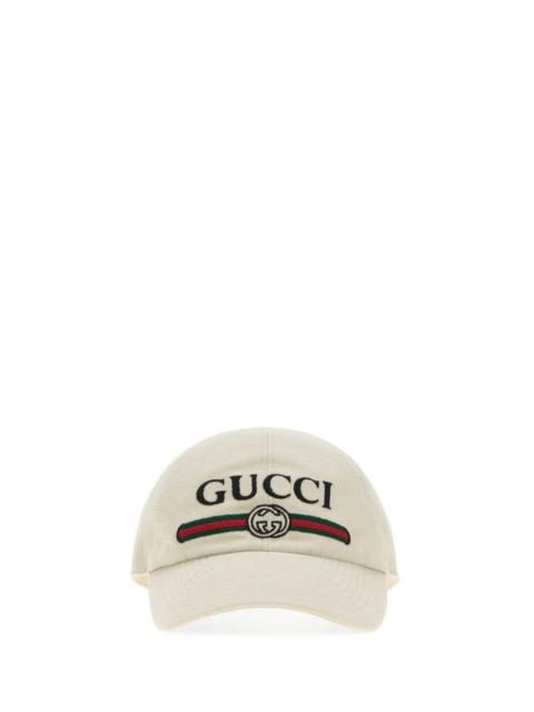 GUCCI Gucci Men Sand Canvas Baseball Cap