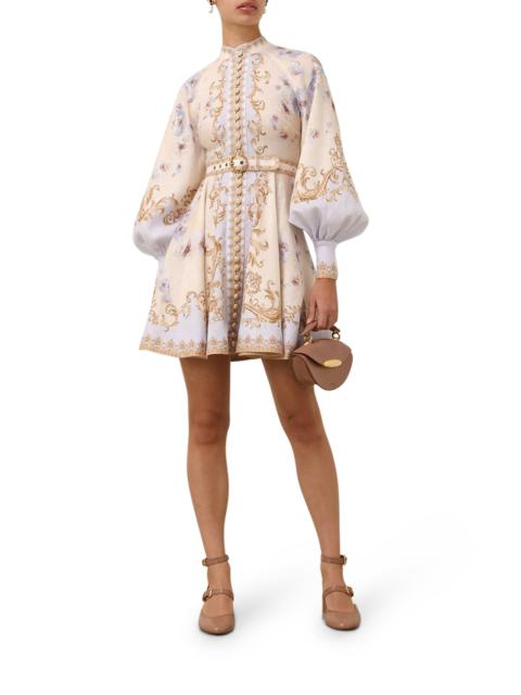 Zimmermann HYPNOTIC BUTTONED MINI DRESS