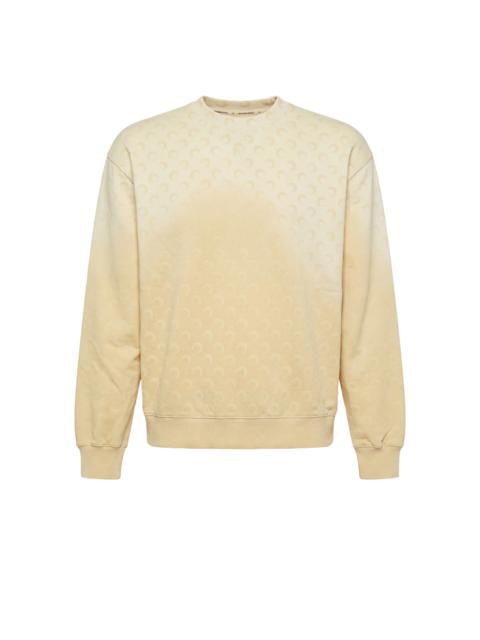 Marine Serre FADED MOON FLEECE RELAXED SWEATSHIRT