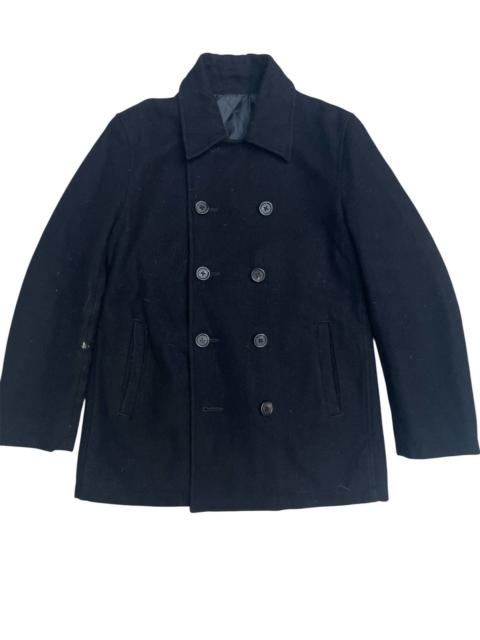 Other Designers SHIPS JET BLUE Wool Pea Coat - Inner Padded Lining
