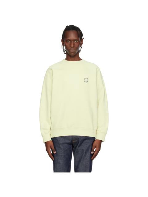 Maison Kitsuné Green Fox Head Oversize Sweatshirt